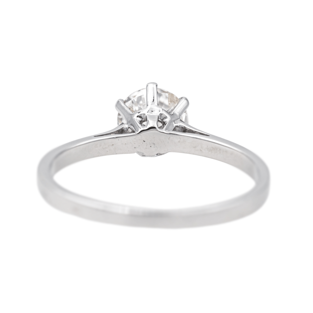 Bague Solitaire en or blanc et diamant - Castafiore