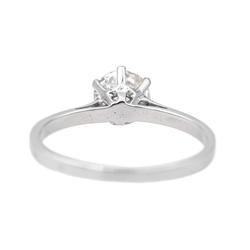 Bague Solitaire en or blanc et diamant - Castafiore