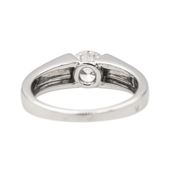 Bague Solitaire en or blanc et diamant - Castafiore