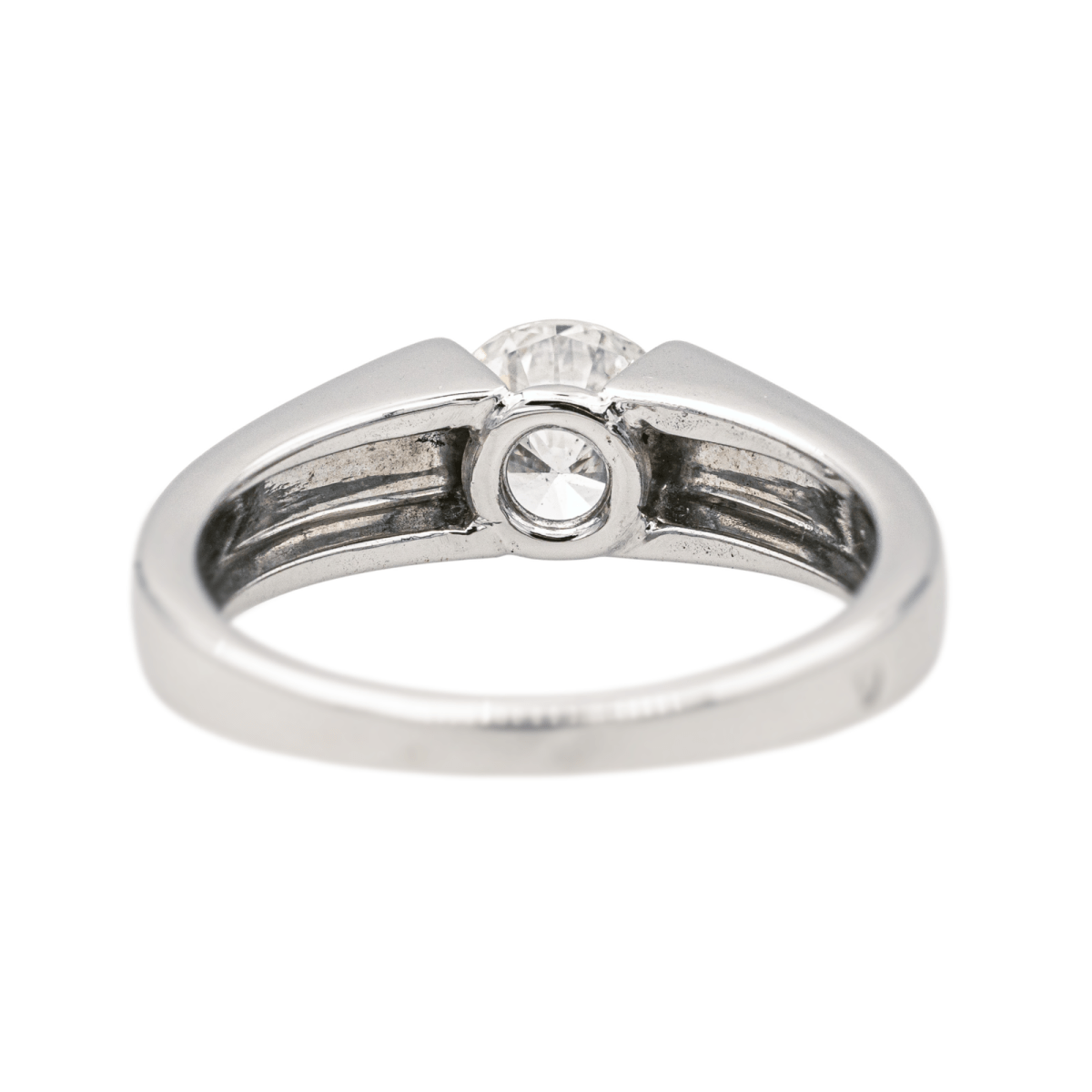 Bague Solitaire en or blanc et diamant - Castafiore