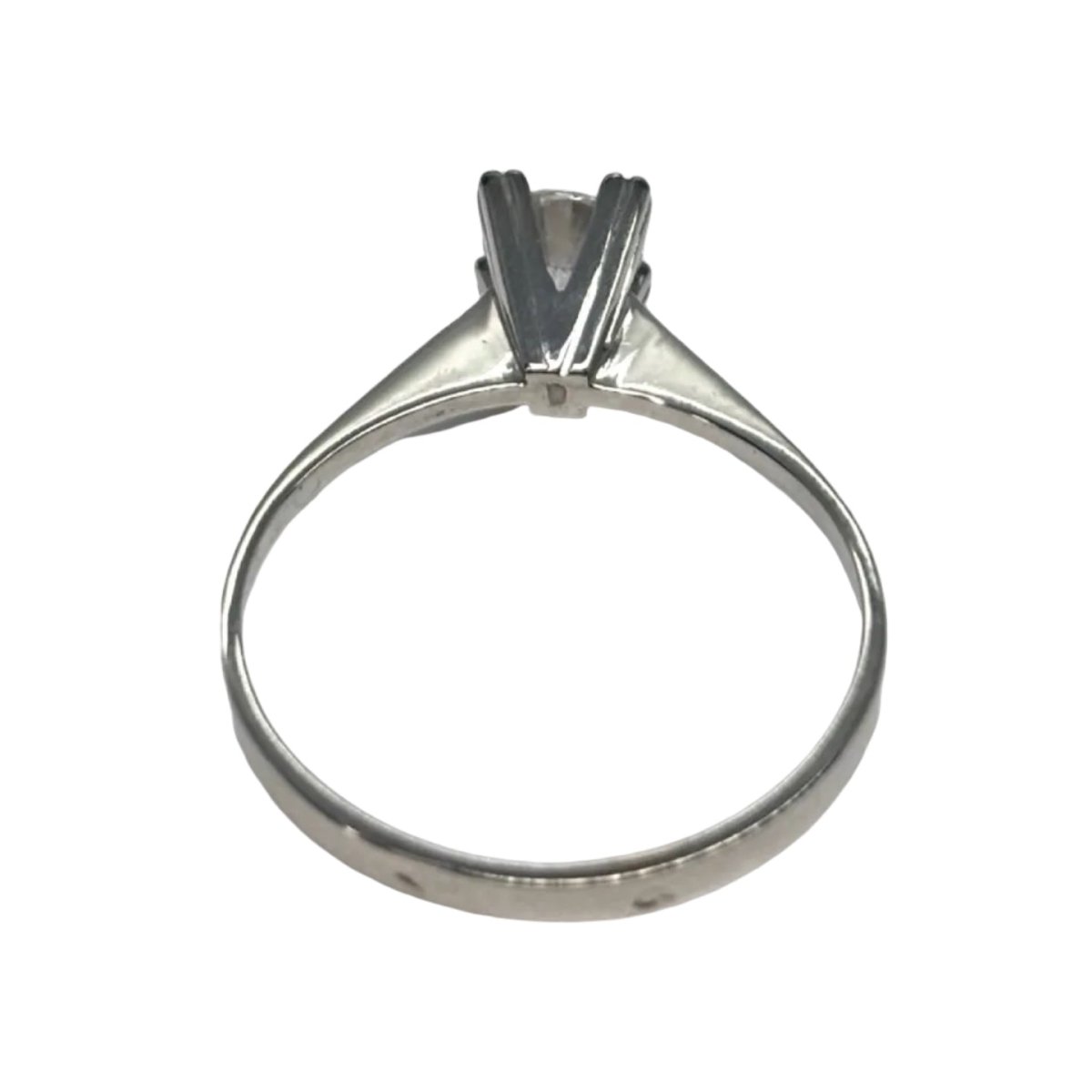 Bague Solitaire en or blanc et diamant - Castafiore