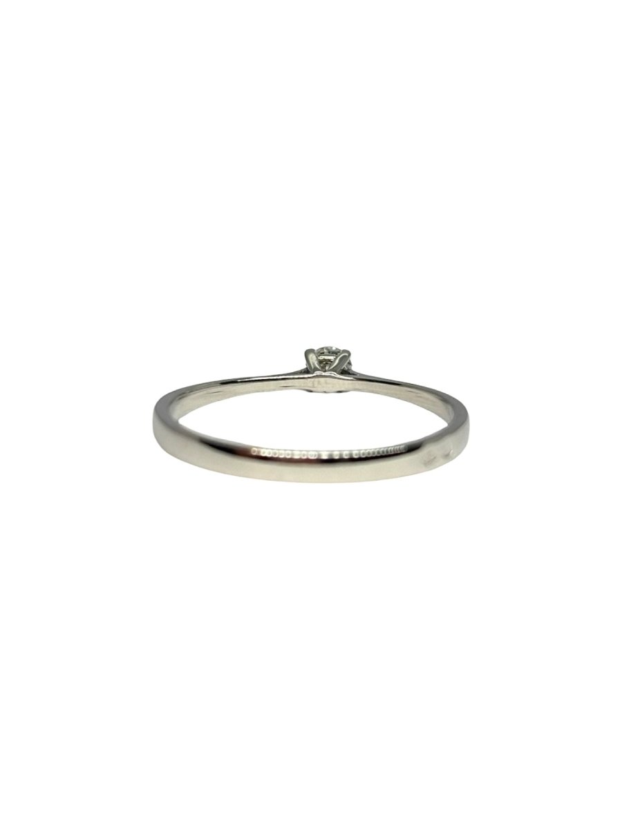 Bague Solitaire en or blanc et diamant - Castafiore