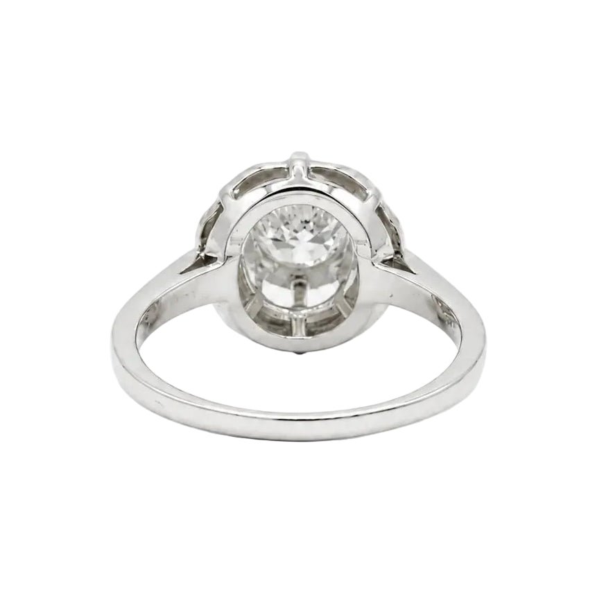 Bague Solitaire en or blanc et diamant - Castafiore