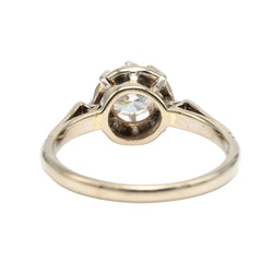 Bague Solitaire en or blanc et diamant - Castafiore