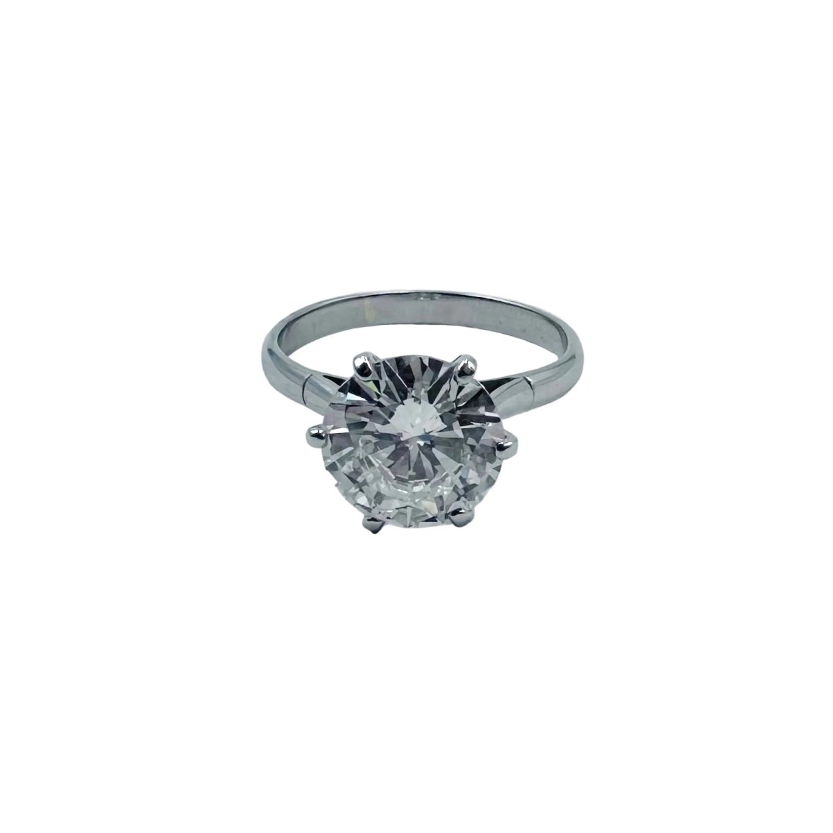 Bague Solitaire en or blanc et diamant - Castafiore