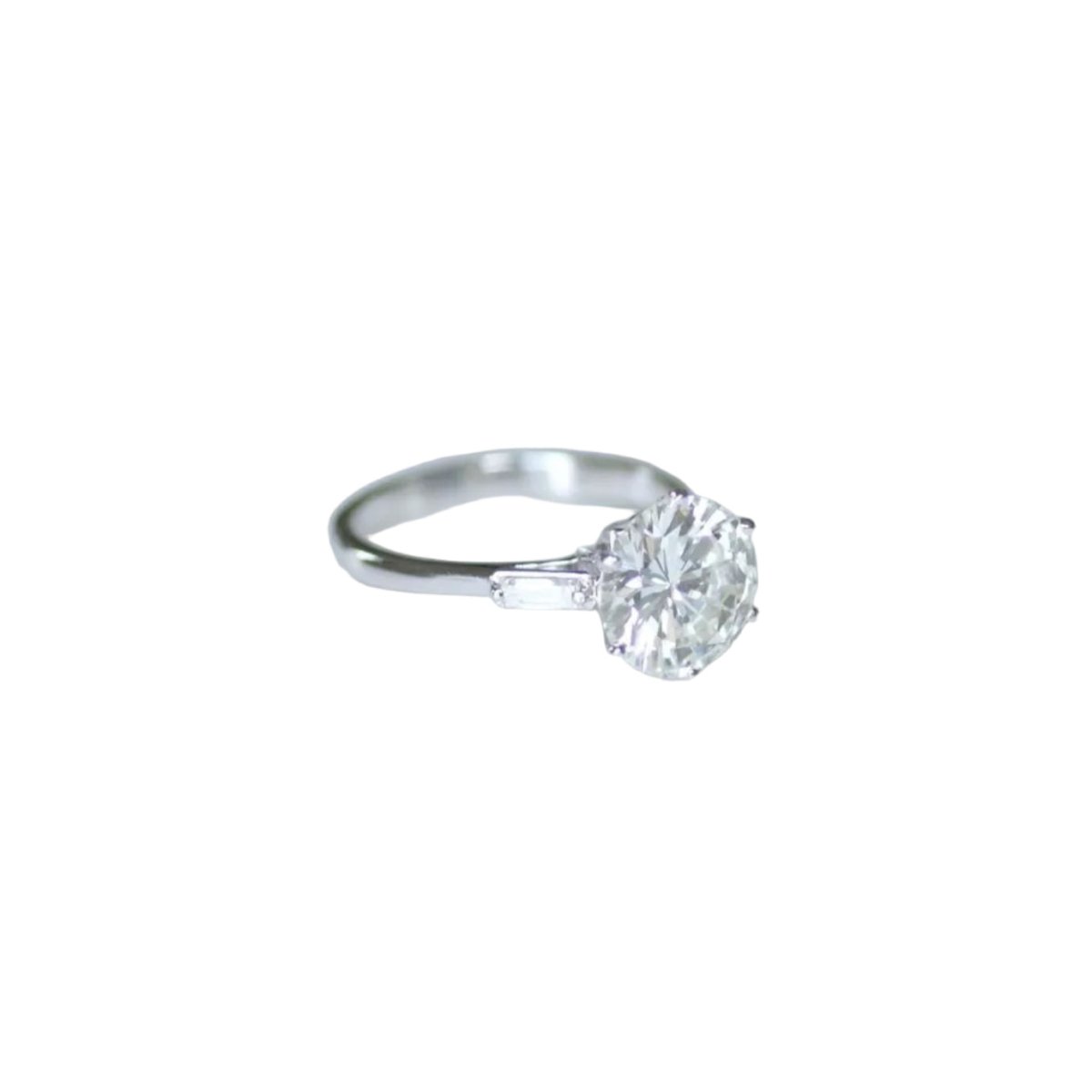 Bague Solitaire en or blanc et diamant - Castafiore