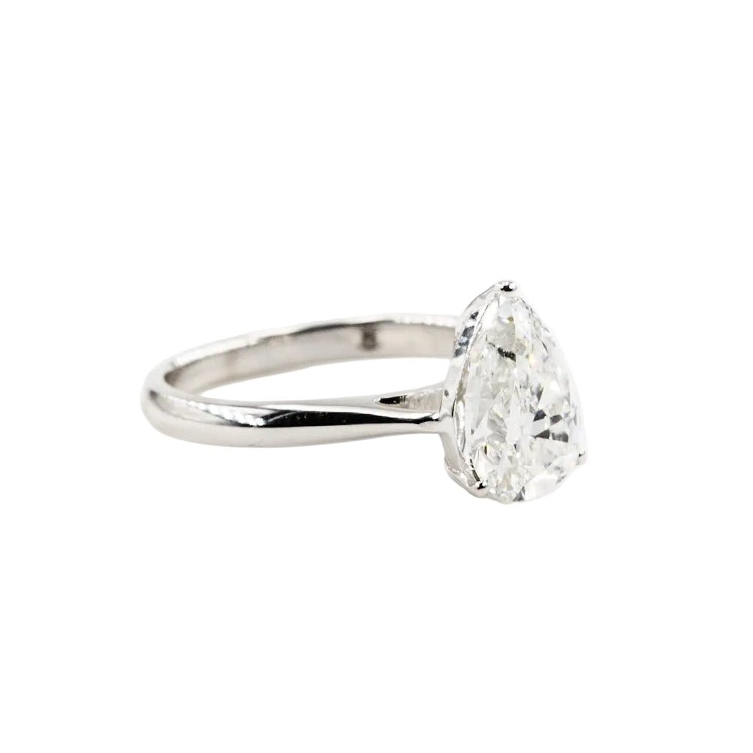 Bague Solitaire en or blanc et diamant - Castafiore