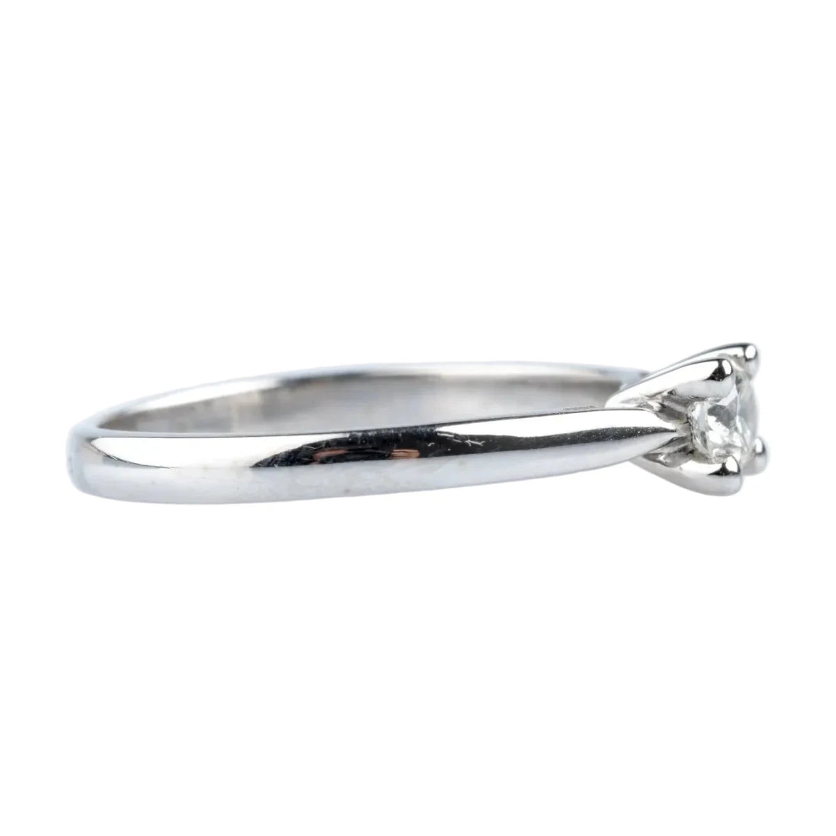 Bague Solitaire en or blanc et diamant - Castafiore