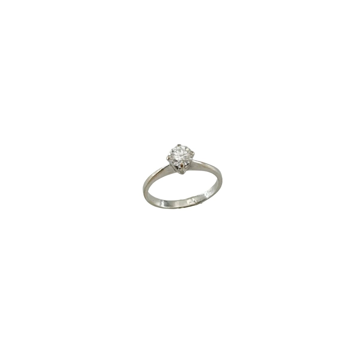 Bague Solitaire en or blanc et diamant - Castafiore