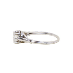 Bague Solitaire en or blanc et diamant - Castafiore