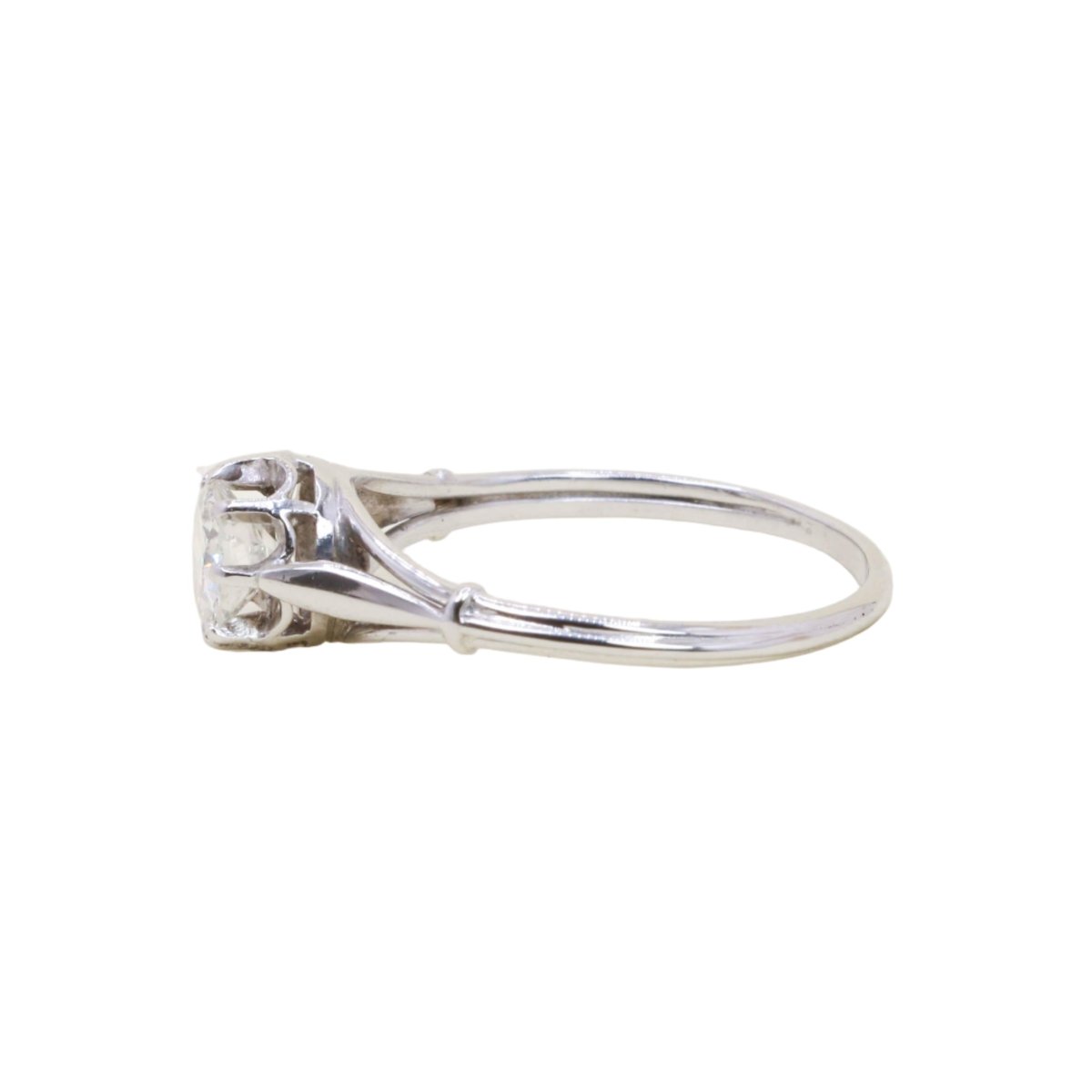 Bague Solitaire en or blanc et diamant - Castafiore