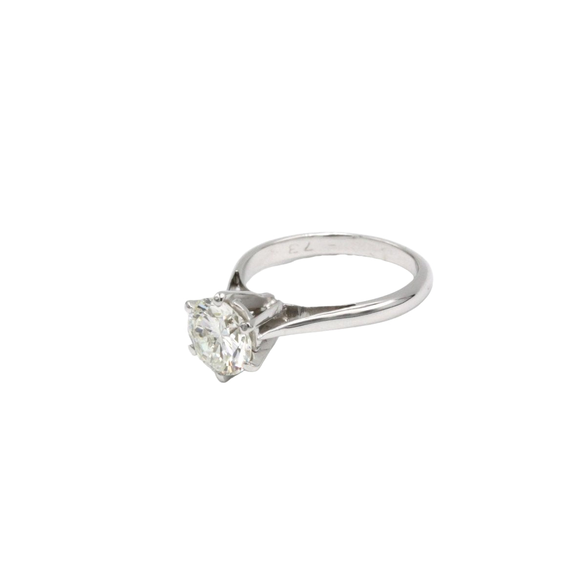 Bague Solitaire en or blanc et diamant - Castafiore