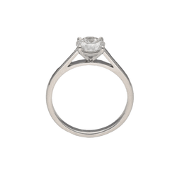 Bague Solitaire en or blanc et diamant - Castafiore