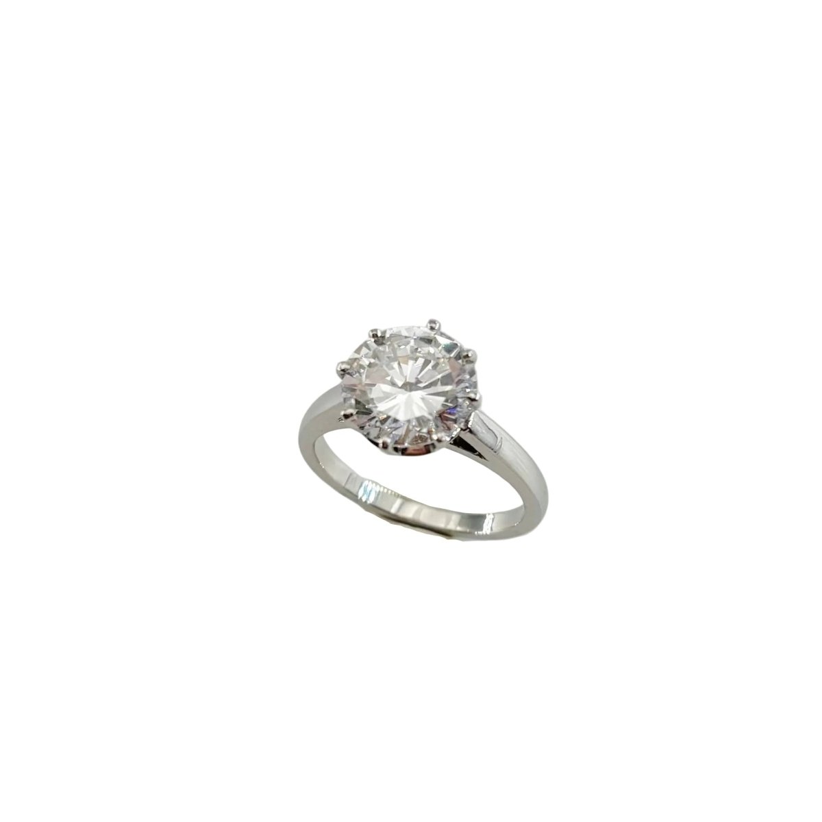 Bague Solitaire en or blanc et diamant - Castafiore