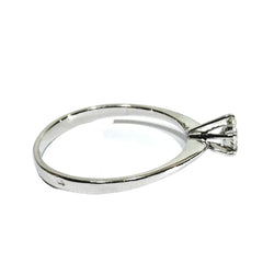 Bague Solitaire en or blanc et diamant - Castafiore