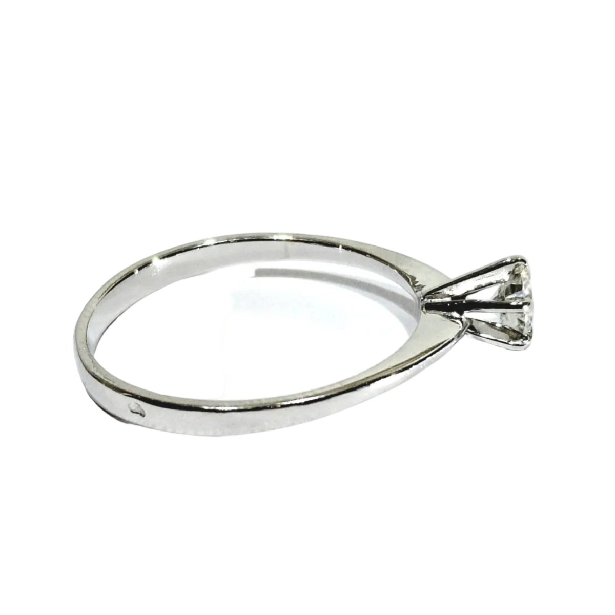 Bague Solitaire en or blanc et diamant - Castafiore