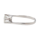 Bague Solitaire en or blanc et diamant - Castafiore