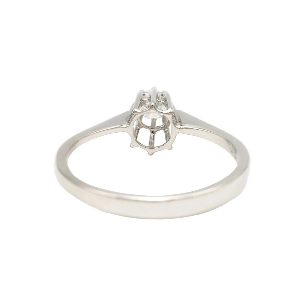 Bague Solitaire en or blanc et diamant - Castafiore