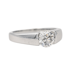 Bague Solitaire en or blanc et diamant - Castafiore