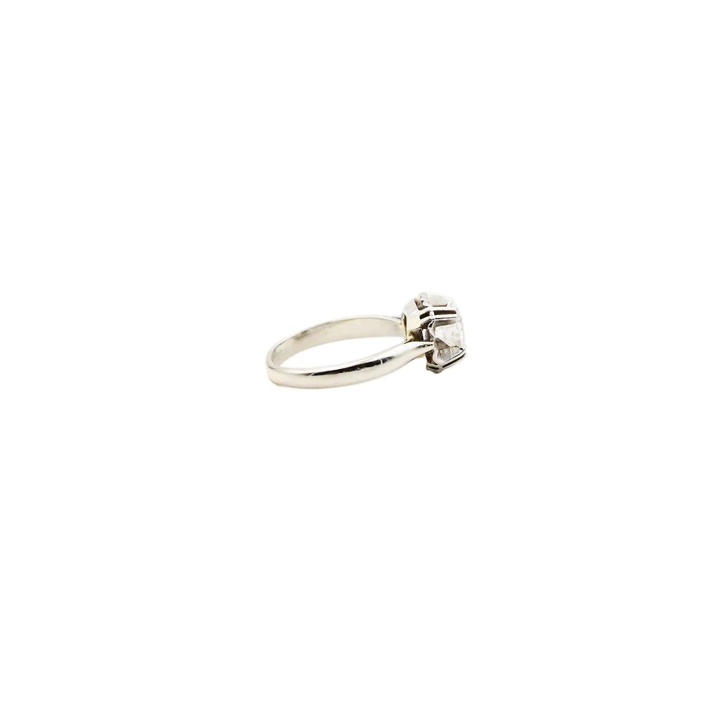 Bague Solitaire en or blanc et diamant - Castafiore