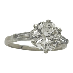 Bague solitaire en or blanc et diamant - Castafiore