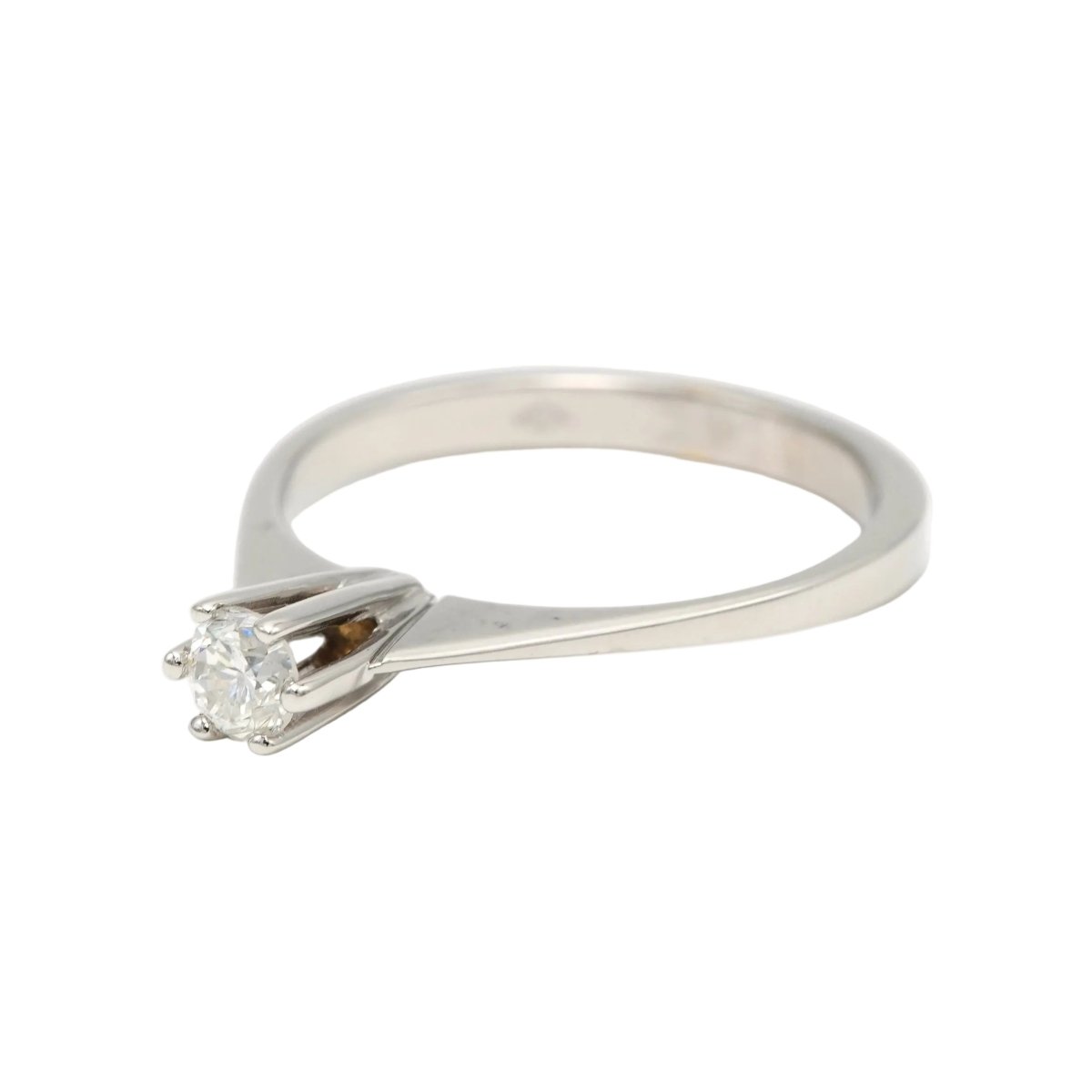Bague Solitaire en or blanc et diamant - Castafiore