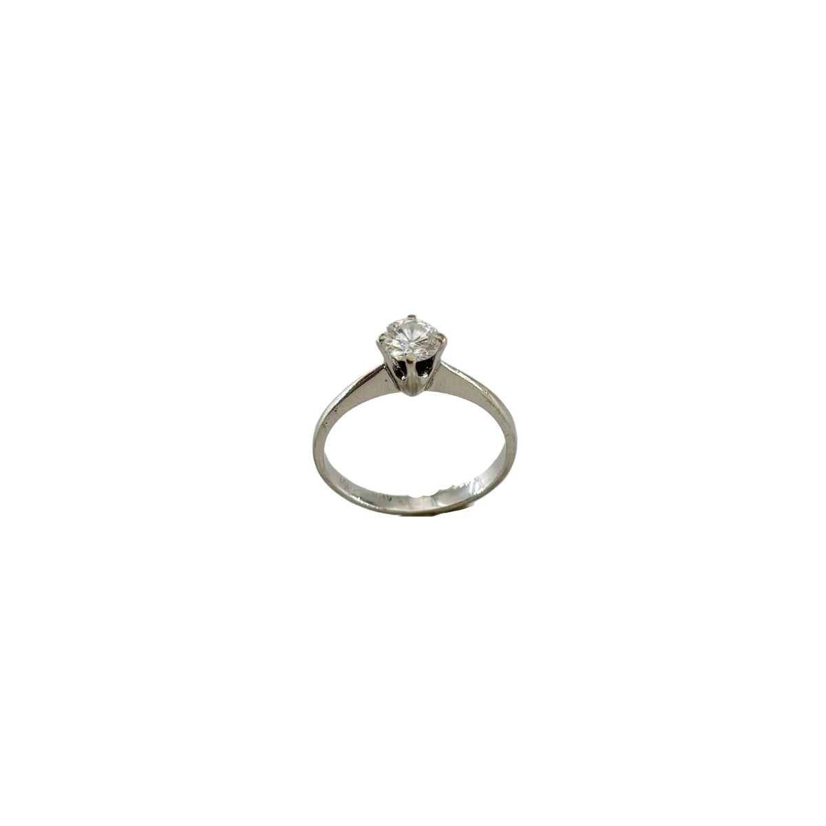 Bague Solitaire en or blanc et diamant - Castafiore