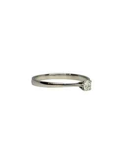 Bague Solitaire en or blanc et diamant - Castafiore