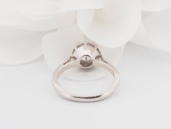 Bague solitaire en or blanc et diamant - Castafiore