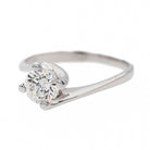 Bague Solitaire en or blanc et diamant - Castafiore