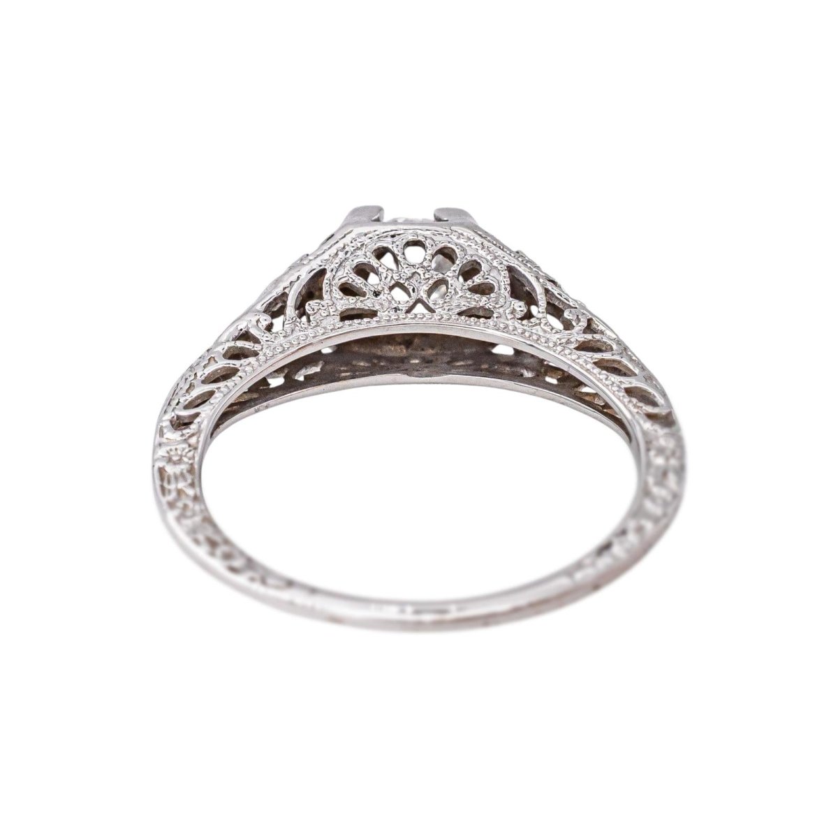 Bague Solitaire en or blanc et diamant - Castafiore