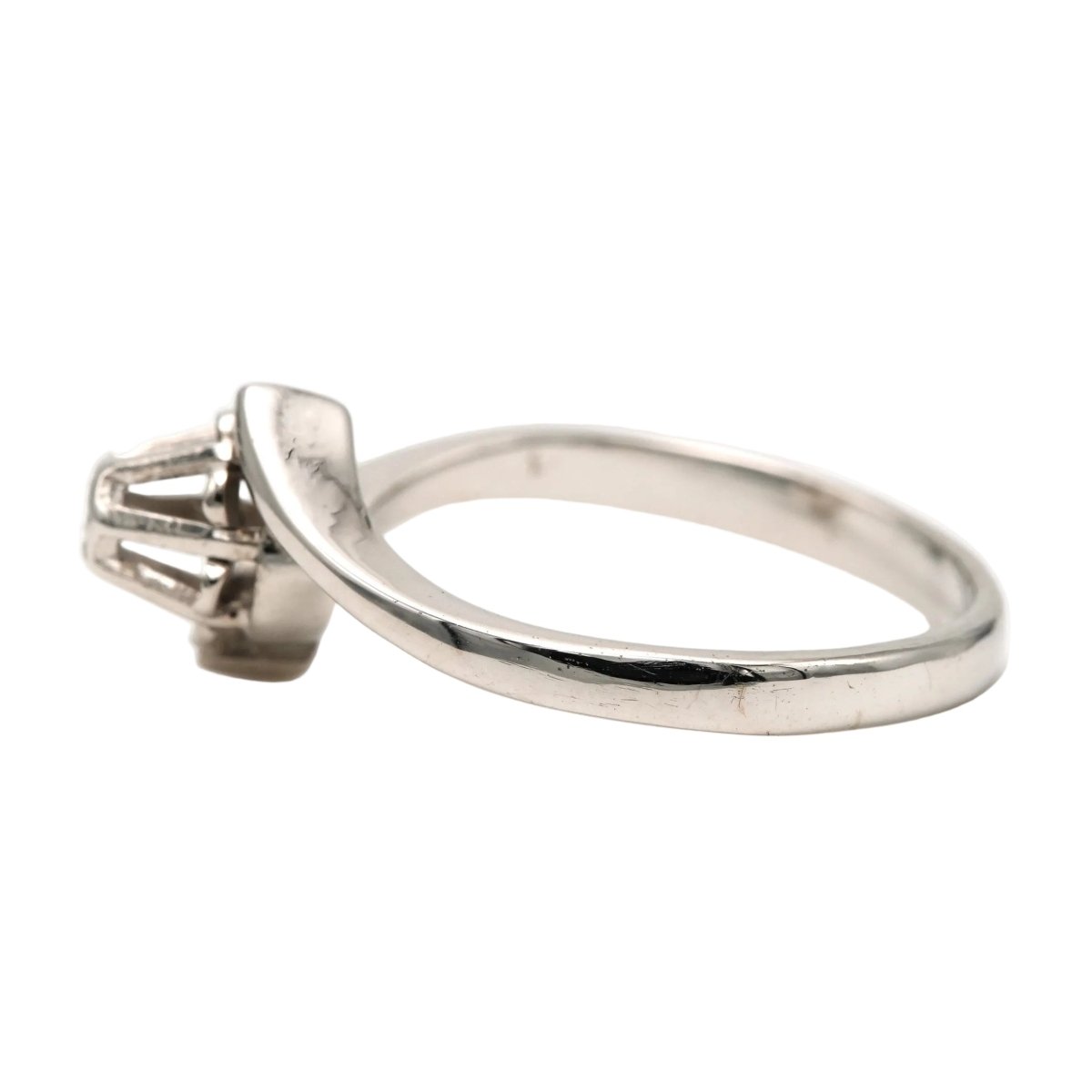 Bague Solitaire en or blanc et diamant - Castafiore