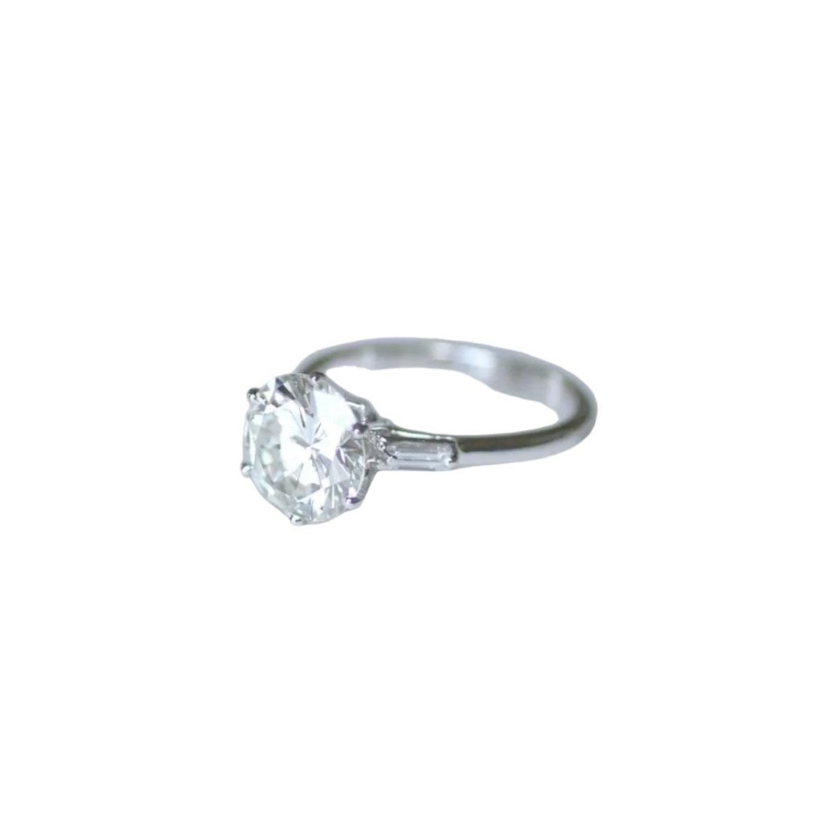 Bague Solitaire en or blanc et diamant - Castafiore