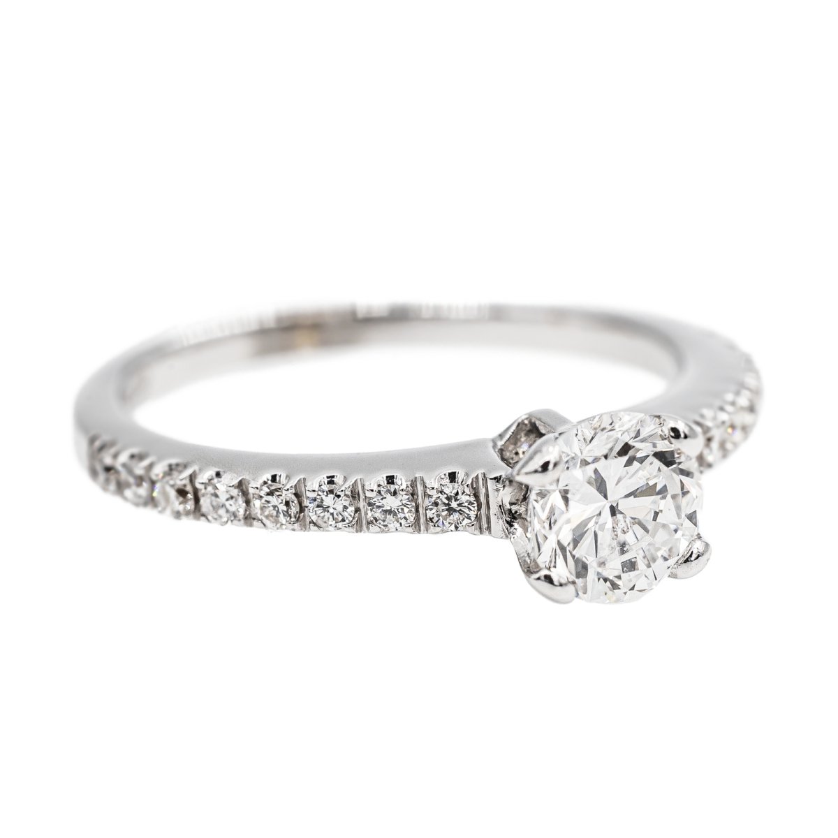 Bague Solitaire en Or blanc et Diamant - Castafiore