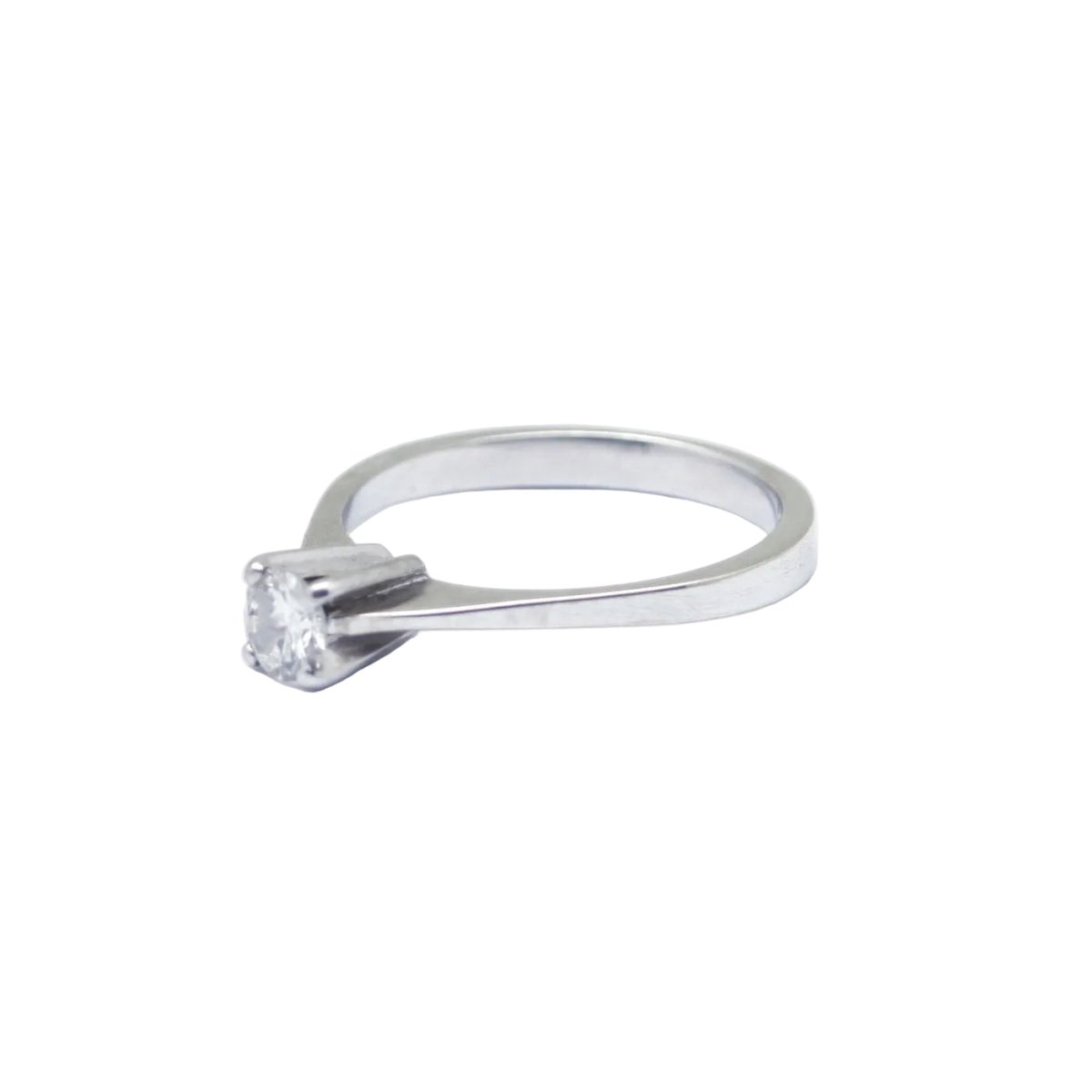 Bague Solitaire en or blanc et diamant - Castafiore