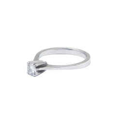 Bague Solitaire en or blanc et diamant - Castafiore