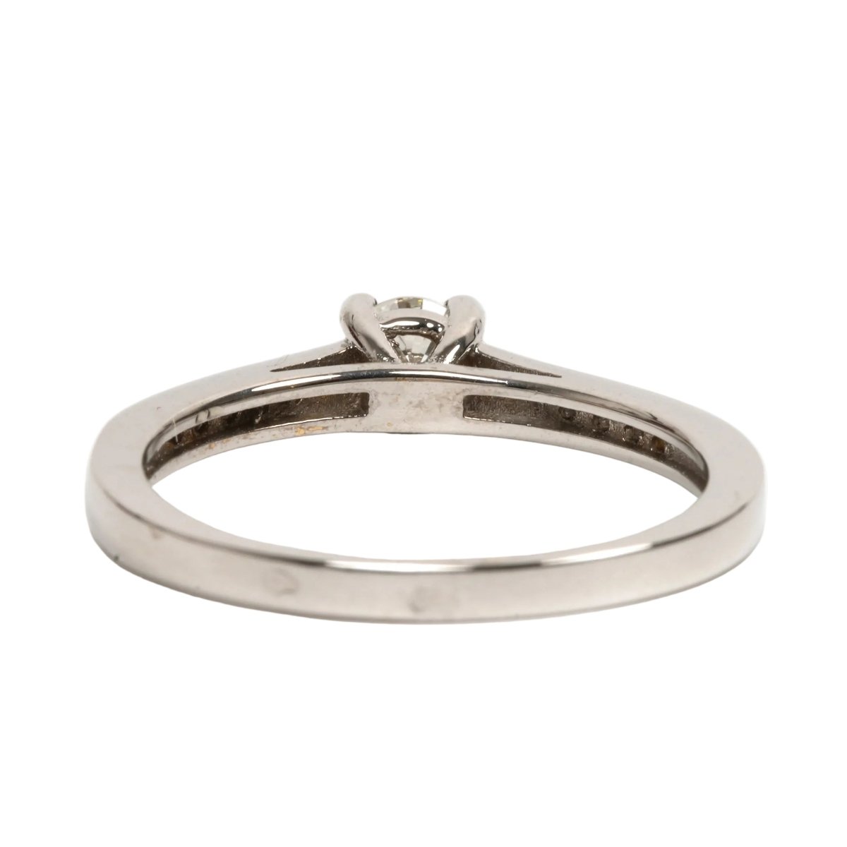 Bague Solitaire en or blanc et diamant - Castafiore