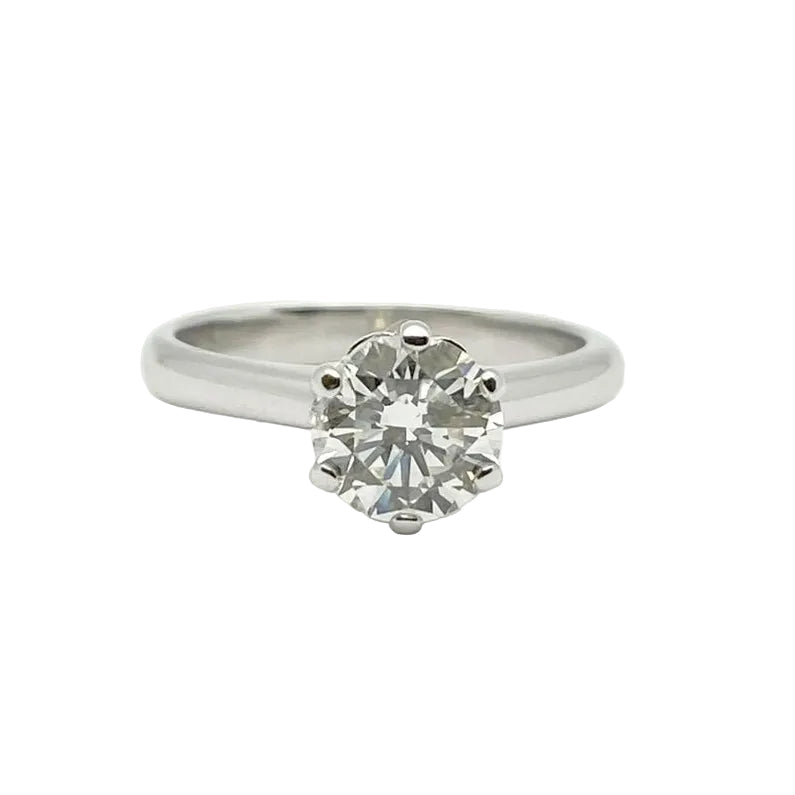 Bague Solitaire en or blanc et diamant - Castafiore
