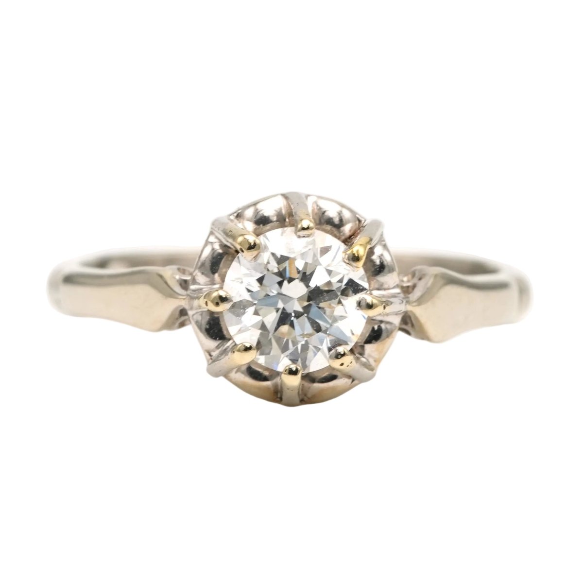 Bague Solitaire en or blanc et diamant - Castafiore