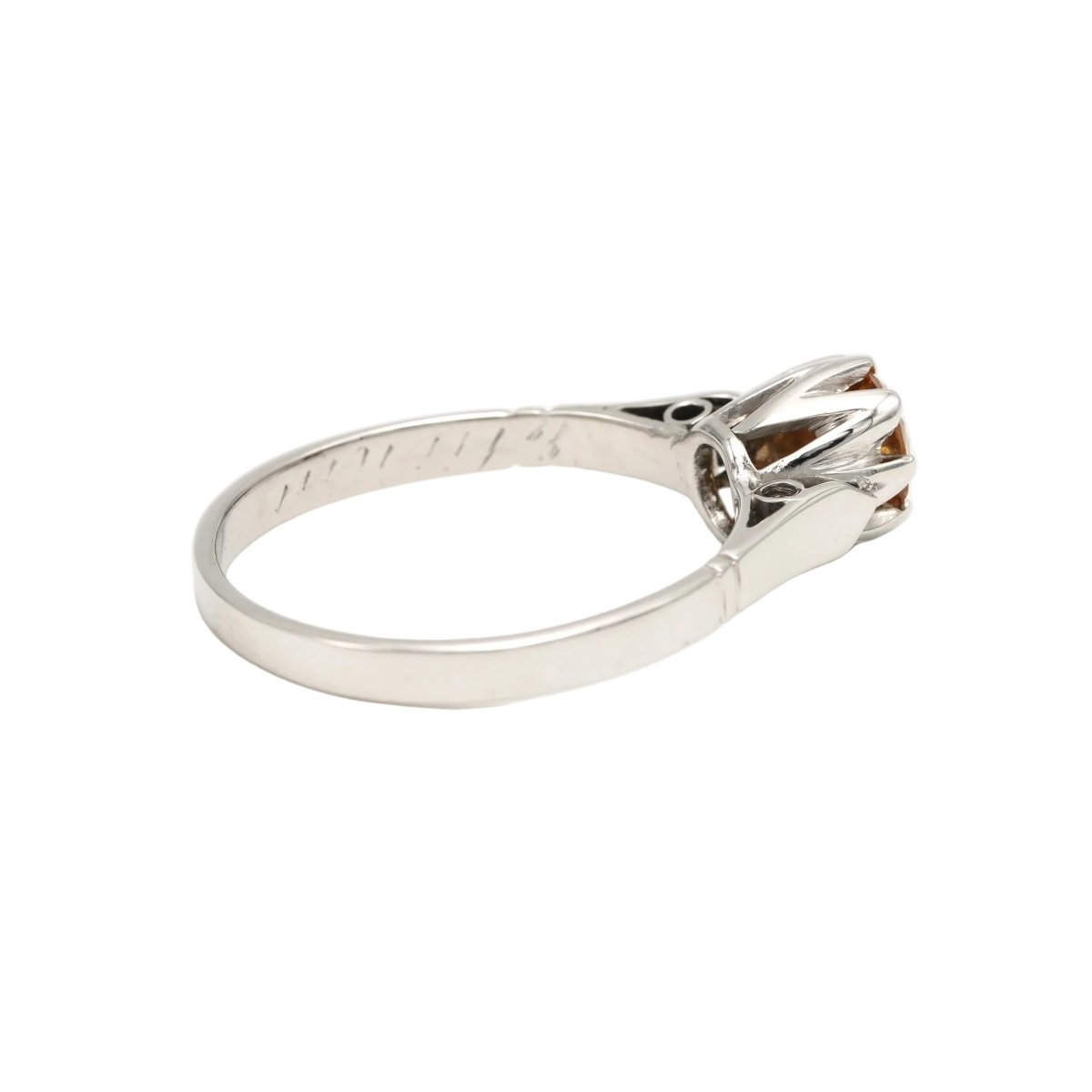 Bague Solitaire en or blanc et diamant - Castafiore