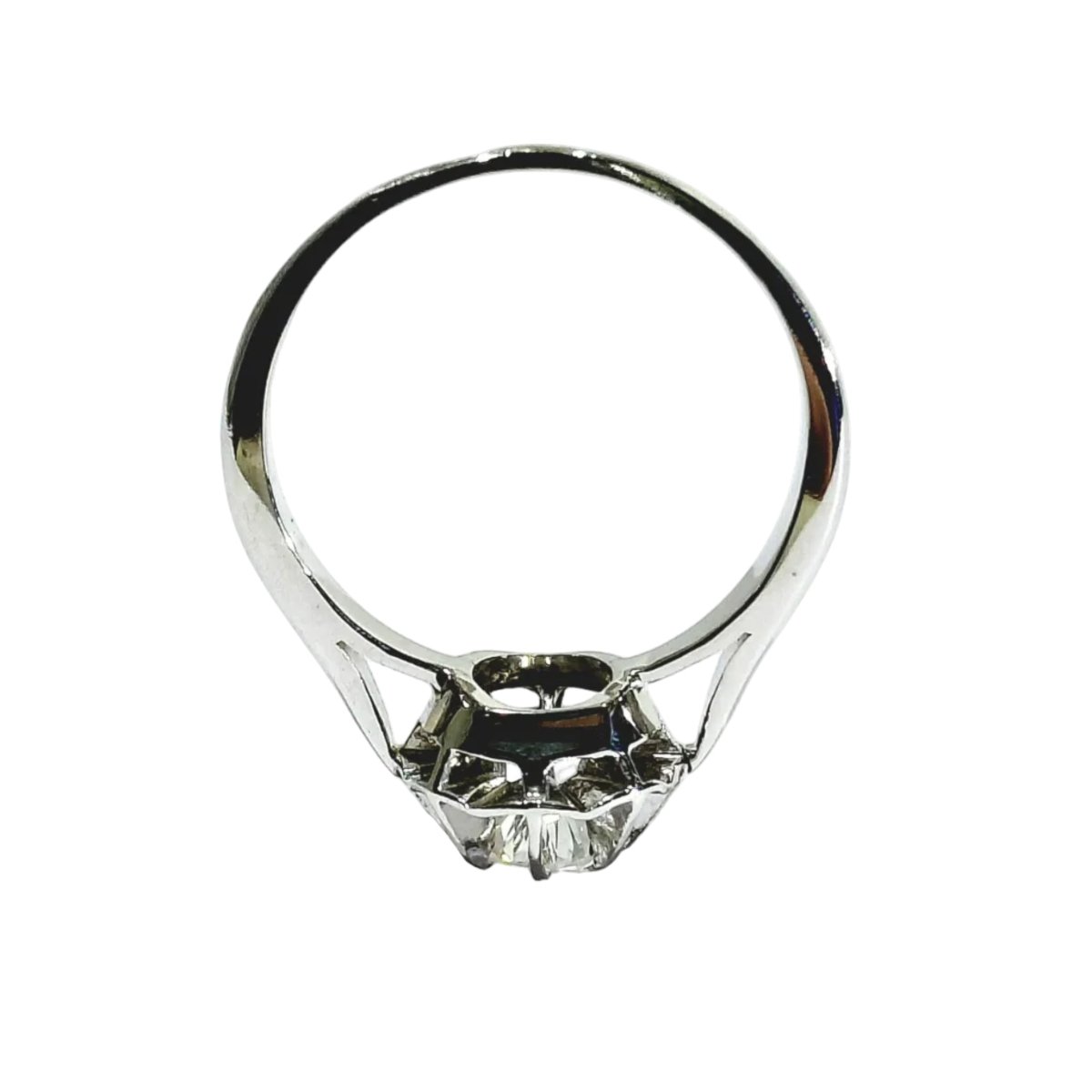 Bague Solitaire en or blanc et diamant - Castafiore