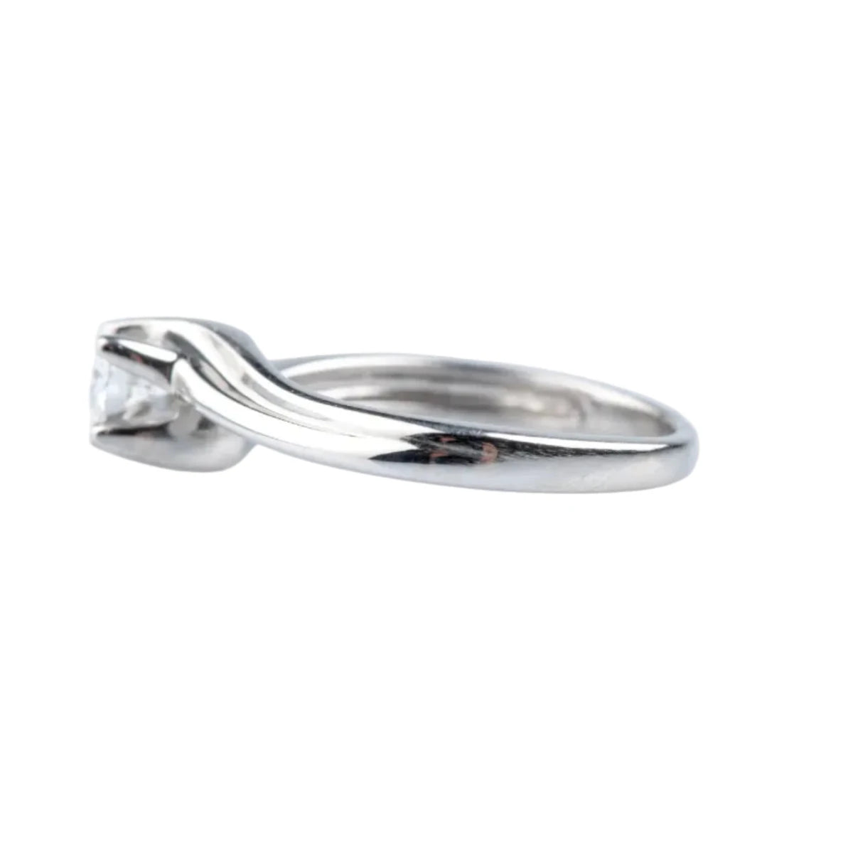 Bague Solitaire en or blanc et diamant - Castafiore