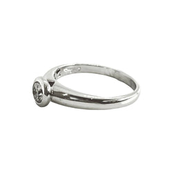 Bague Solitaire en or blanc et diamant - Castafiore