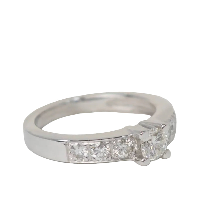 Bague solitaire en or blanc et diamant de 0,28 ct - Castafiore