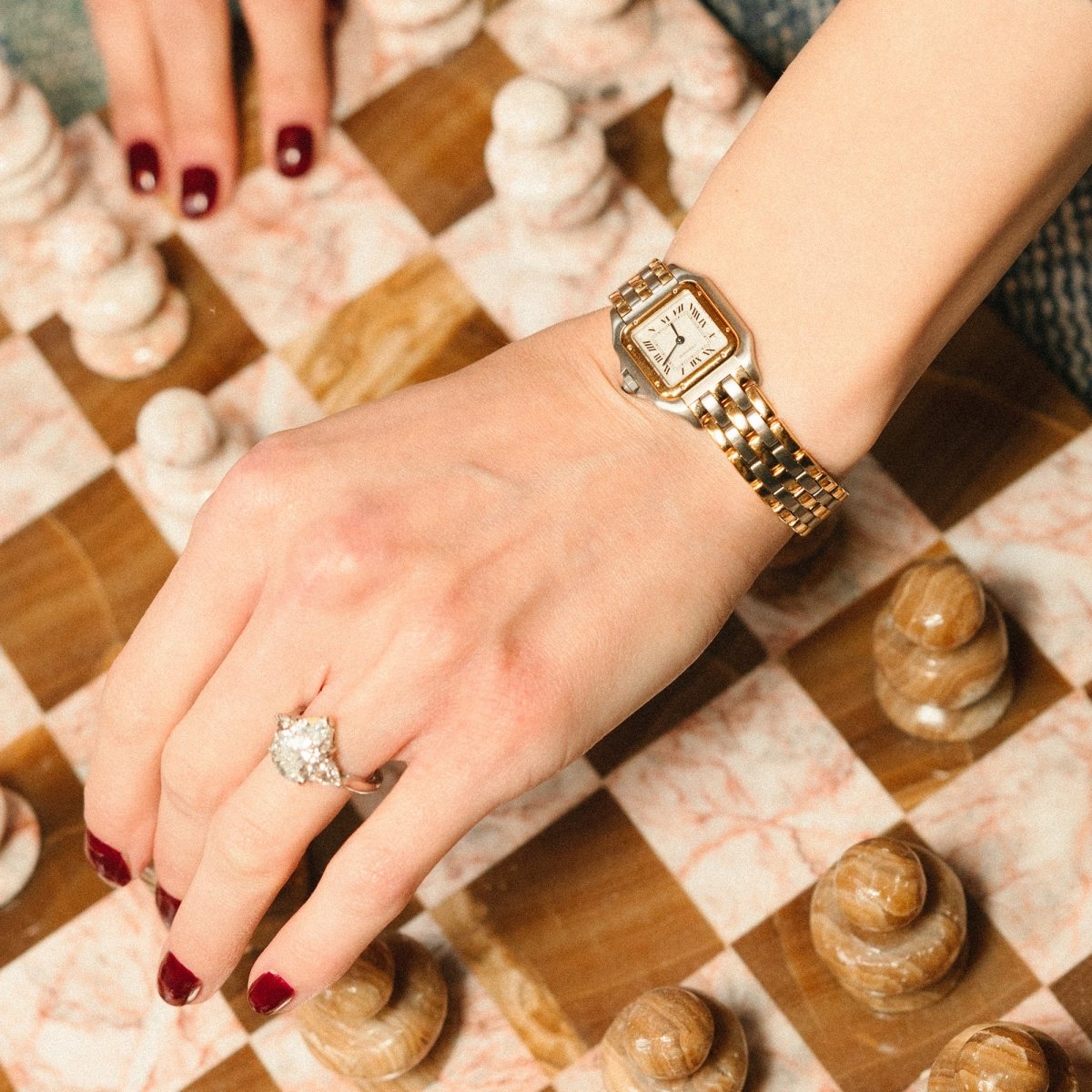 Bague Solitaire en or blanc et diamant poire - Castafiore