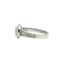 Bague Solitaire en or blanc et diamants - Castafiore