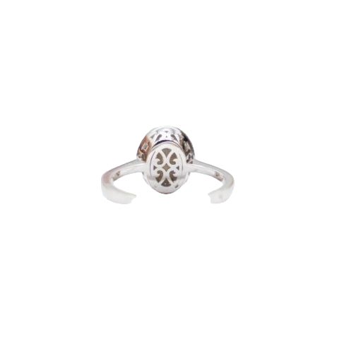 Bague Solitaire en or blanc et diamants - Castafiore