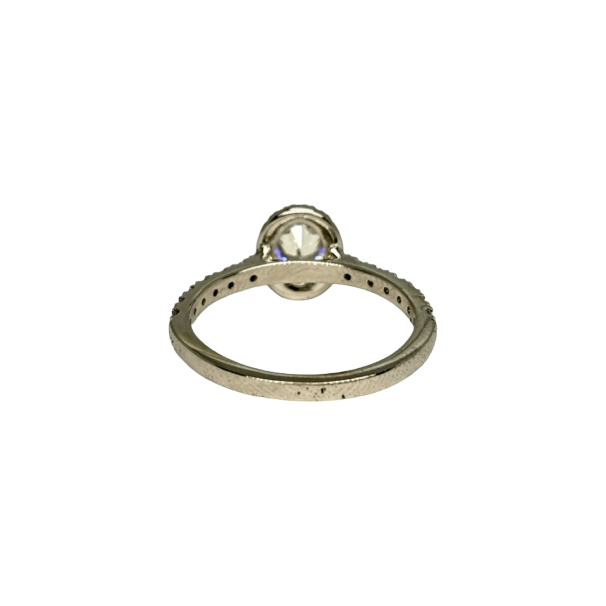 Bague Solitaire en or blanc et diamants - Castafiore