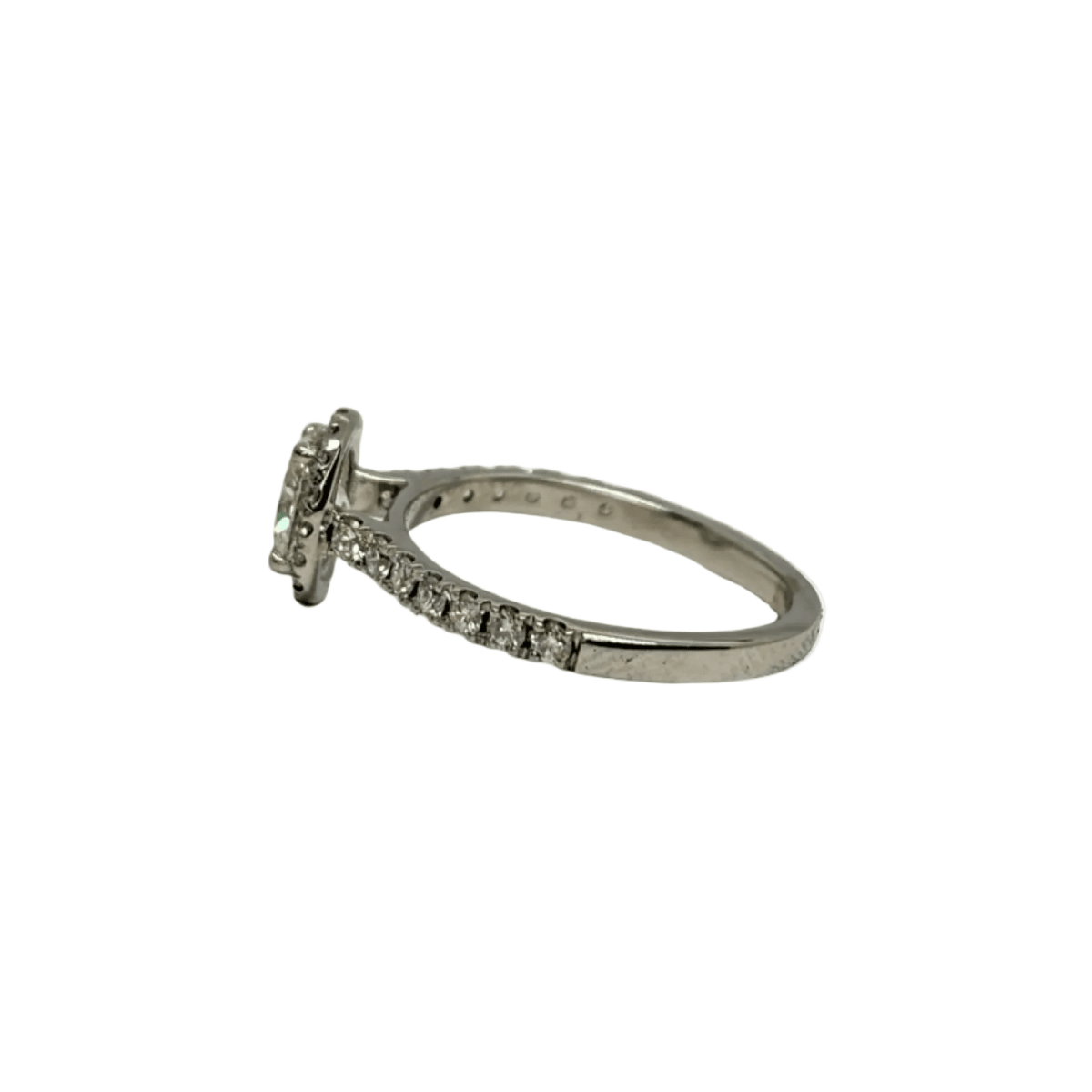 Bague Solitaire en or blanc et diamants - Castafiore
