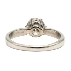 Bague Solitaire en or blanc et diamants - Castafiore